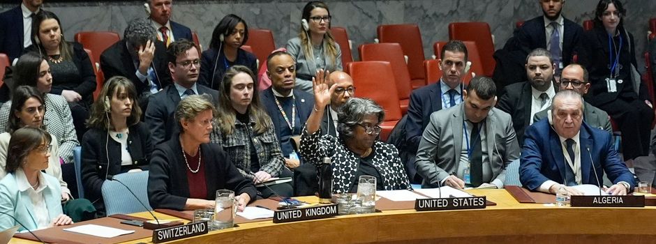 USA legen Veto gegen UN-Resolution zu Gaza-Waffenruhe ein