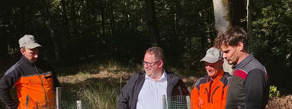 Gemeinsamer Austausch zur aktuellen Lage im Grünberger Stadtwald