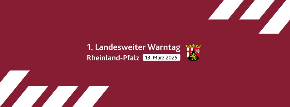 Landesweiter Warntag am 13. März 2025