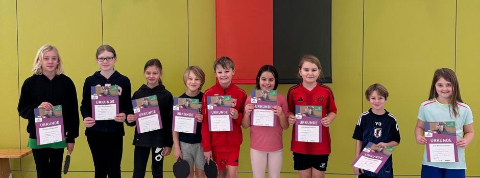 Gemeinde- und Mini-Meisterschaften: Ergebnisse der Tischtennisturniere des HSV