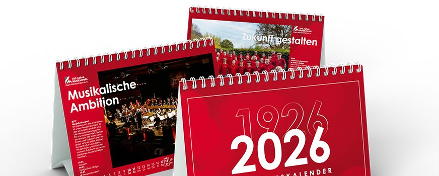 Der Jubiläumskalender 2026 des Musikverein Klein-Winternheim
