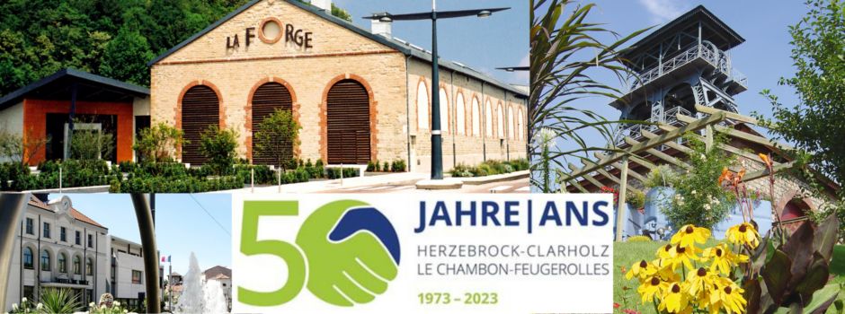 Festakt zum 50-jährigen Jubiläum der Städtepartnerschaft mit Le Chambon-Feugerolles. Jetzt anmelden!