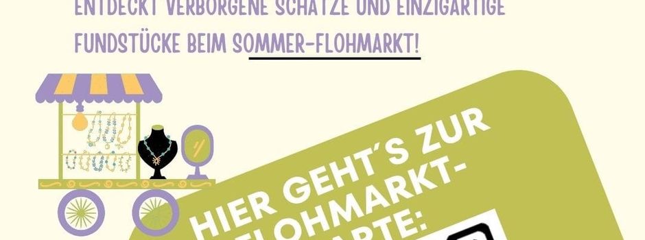 Bunter Sommerflohmarkt in Medelby