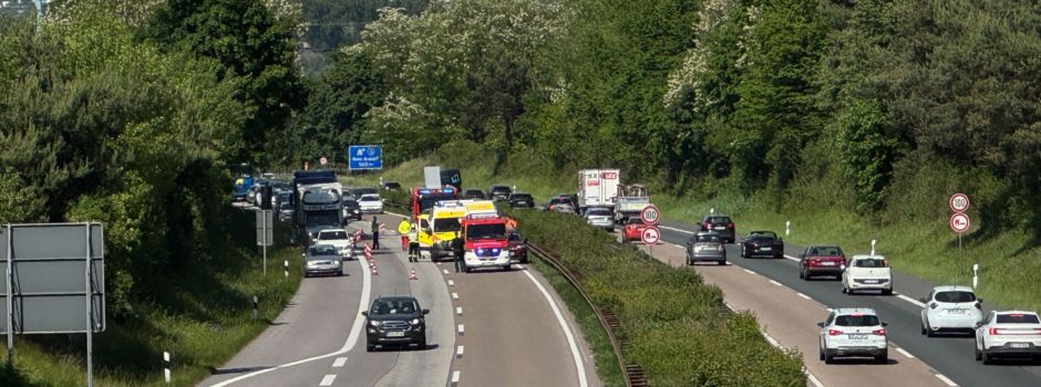 Crash auf A643: Auffahrunfall bei Mainz