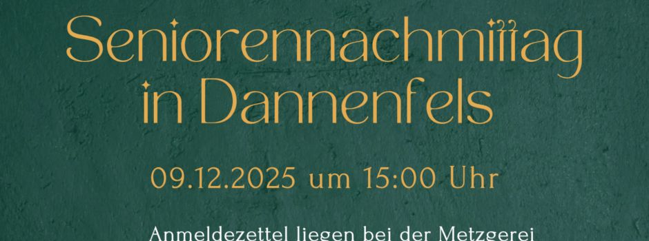 Seniorennachmittag Dannenfels 