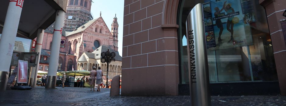 Jogger spendet neuen Trinkbrunnen für Tausende Euro am Mainzer Rheinufer