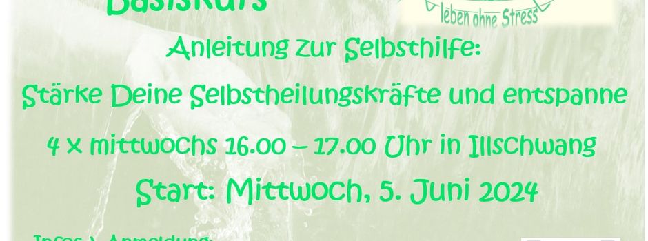 "Selbsthilfe mit Jin Shin Jyutsu in den Wechseljahren" und "Basiskurs Selbsthilfe Jin Shin Jyutsu"