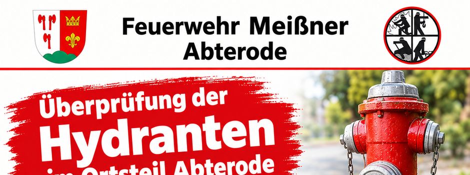 Hydrantenprüfung in Abterode am 17. Oktober 2026