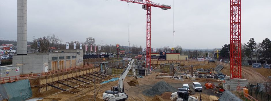 Großbaustelle: Was entsteht gegenüber dem Real in Bretzenheim?