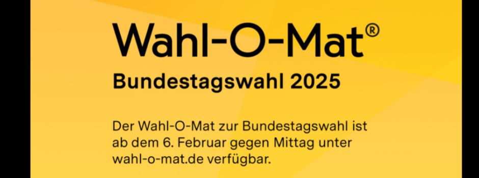 Ab 6. Februar: Wahl-O-Mat für die Bundestagswahl