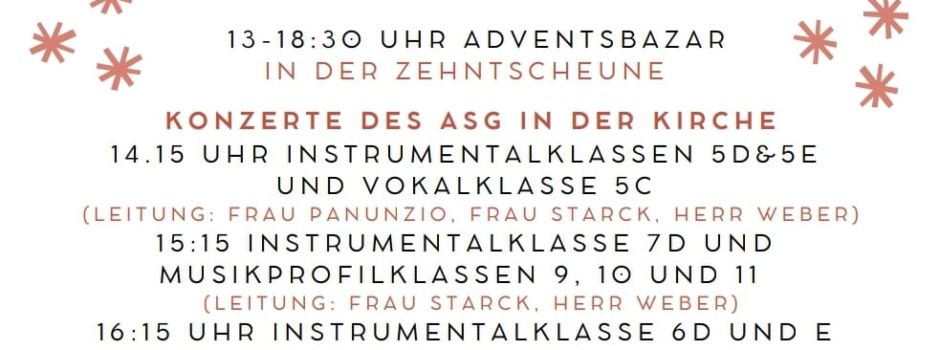 Nikolausmarkt am Samstag!