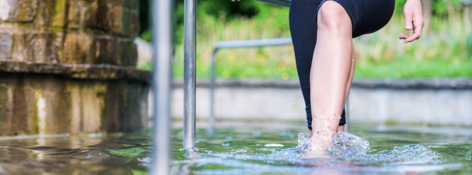 Saisonabschluss am Wassertretbecken