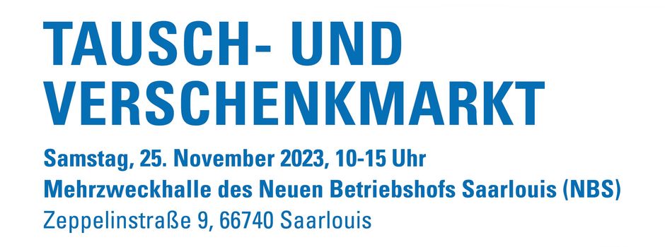 „ZUVIEL – Verschenk’s doch einfach!“: EVS veranstaltet am 25. November einen Tausch- und Verschenkmarkt