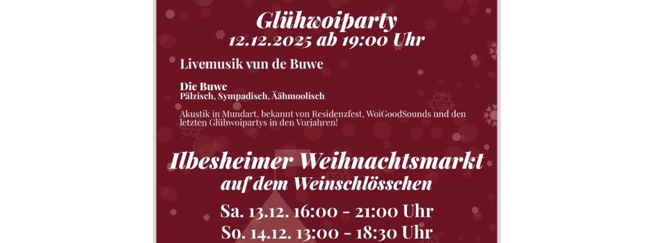 Vorweihnachtsfreude in Ilbesheim
