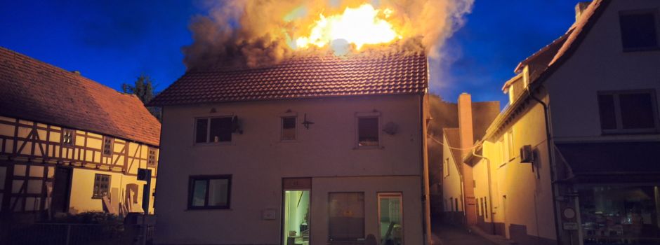 Verheerender Brand in der Bachstraße