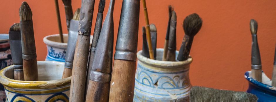 Keramikmalerei im Schützenzelt Jerxheim