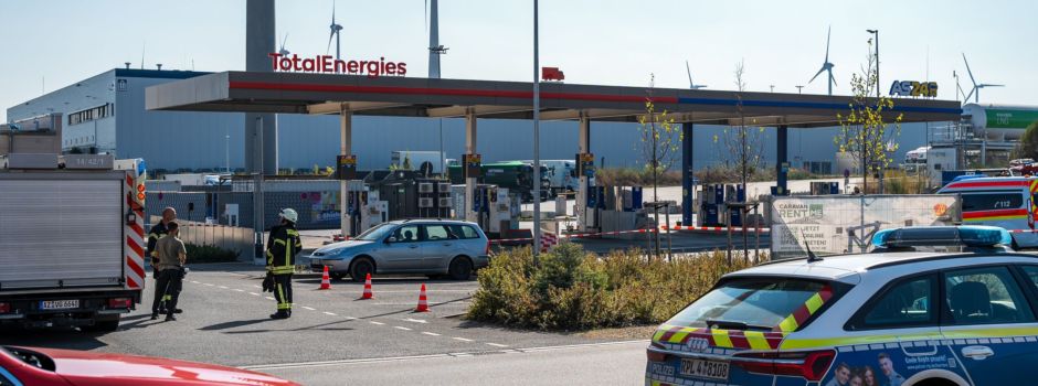 Großeinsatz auf Autohof bei Wörrstadt