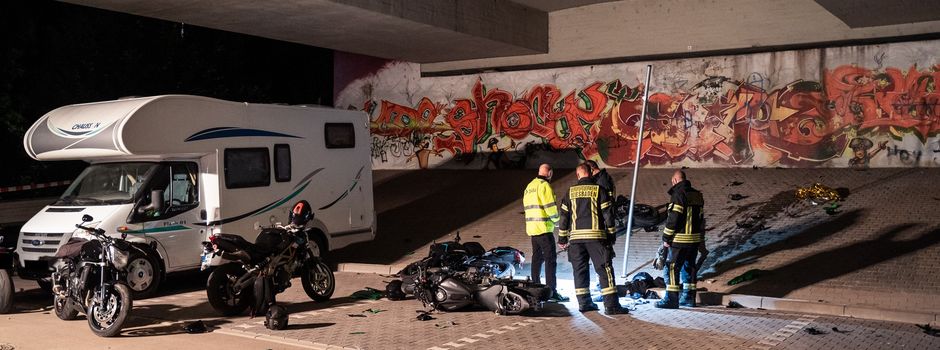 Schwerer Unfall in Wiesbaden: Motorradfahrer lebensgefährlich verletzt