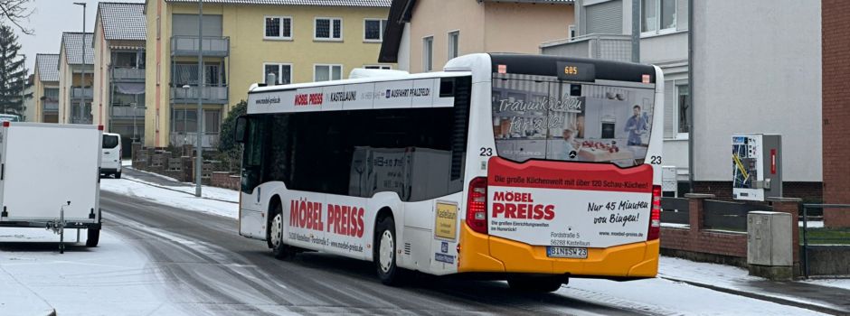 Wegen Glätte: Erste Einschränkungen im Mainzer ÖPNV