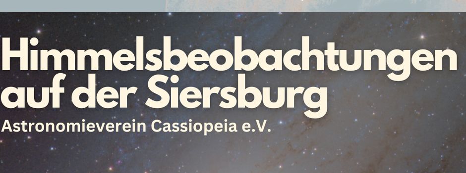 Sternschnuppen auf der Siersburg - 12.August 2023 ab 19:30 Uhr