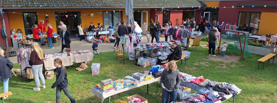 Unser erster Flohmarkt in der DRK-Kita Pusteblume in Hohen Sprenz