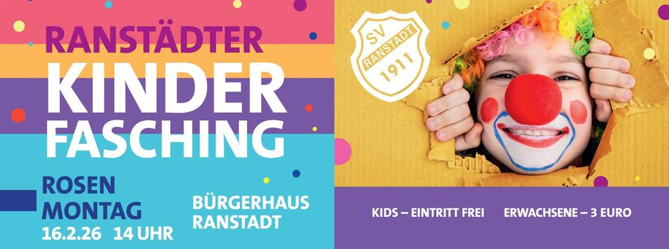 Kinderfasching am Rosenmontag 16.02.2025