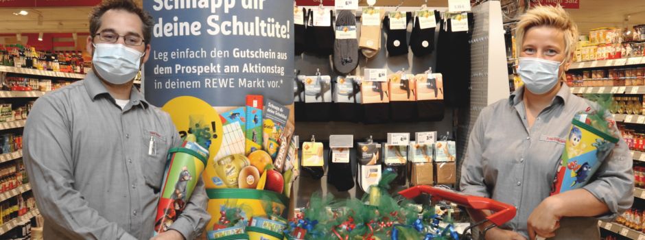 „Schnapp dir deine Schultüte“ - REWE-Aktion für neue Erstklässler in Niederkassel