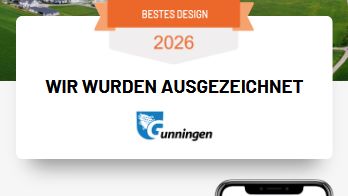 Gemeinde Gunningen gewinnt den Orts.App-Award in der Kategorie Bestes Design