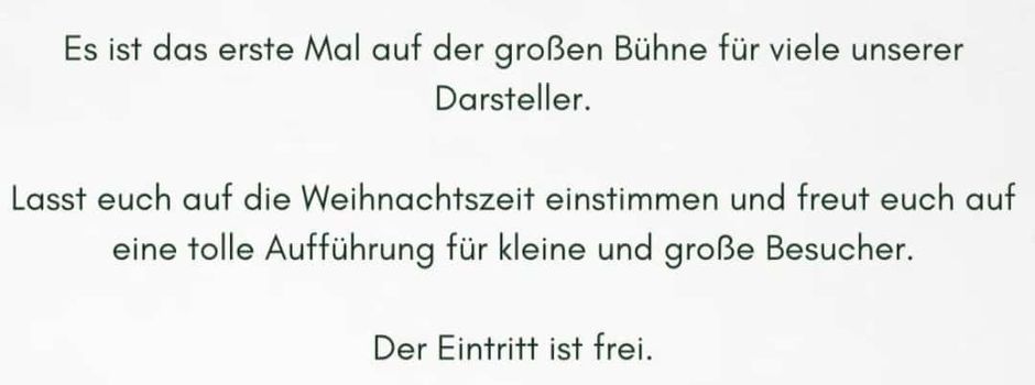 Jugendtheater Vorführung am 22.11. in der Teufelskopfhalle 