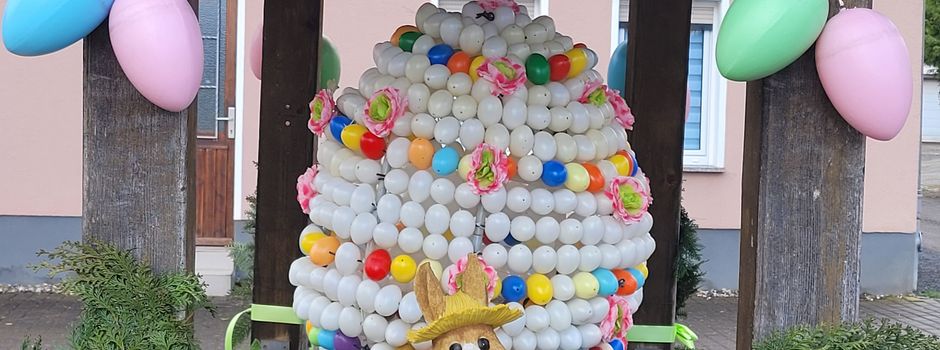 Ostergruß in der Dorfmitte