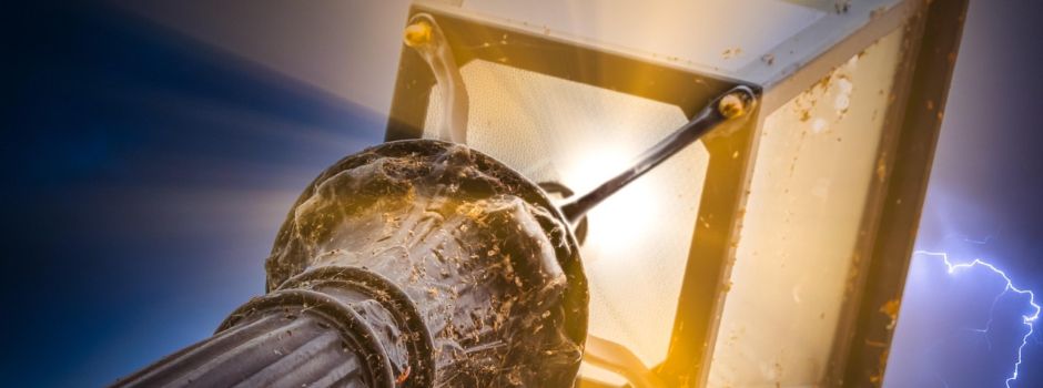 Defekte Straßenbeleuchtung