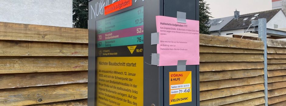 Wasserrohrbruch in Mainz: Einschränkungen im Busverkehr