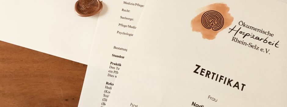 Hospizverein Rhein-Selz freut sich über zwölf neue Hospizbegleiterinnen und Hospizbegleiter