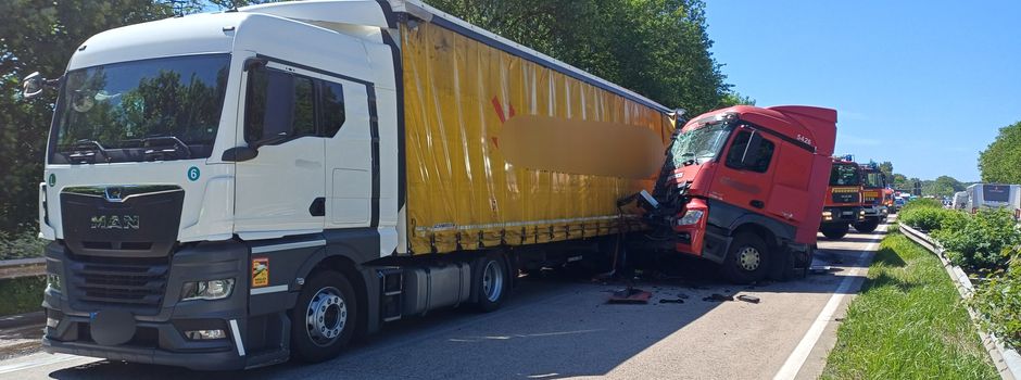 Schwerer Lkw-Unfall auf der A 7