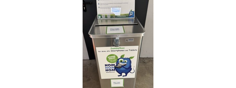 Freddy-Sammelbox für ausrangierte Smartphones und Tablets