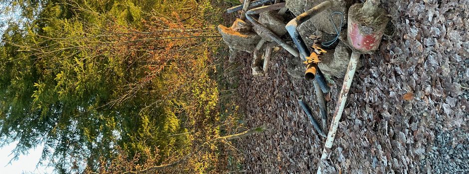 Bauschutt auf privatem Waldgrundstück abgelegt