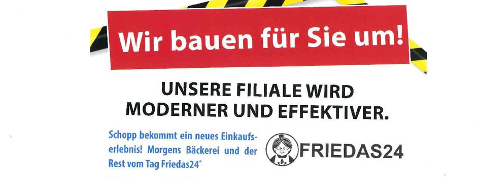 Wir bauen für Sie um! Landbäckerei Dusch