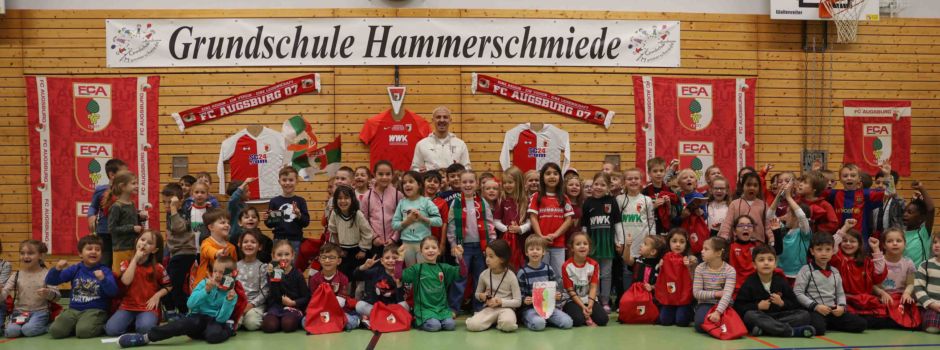Leuchtende Kinderaugen: FCA-Profis begrüßen Erstklässler:innen