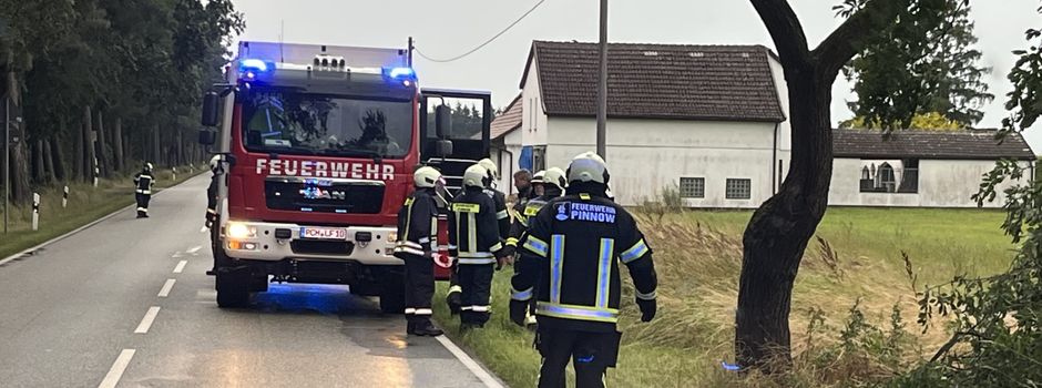 Einsatz für die Feuerwehr Pinnow
