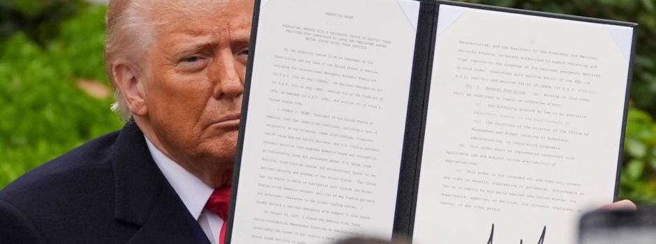 Trumps universelle Zehn-Prozent-Zölle in Kraft