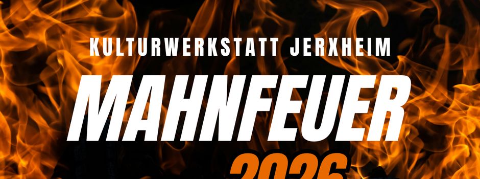 Wichtige Hinweise zur Anlieferung für das Mahnfeuer