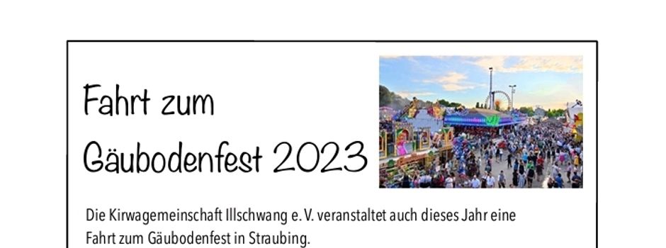 Fahrt zum Gäubodenfest