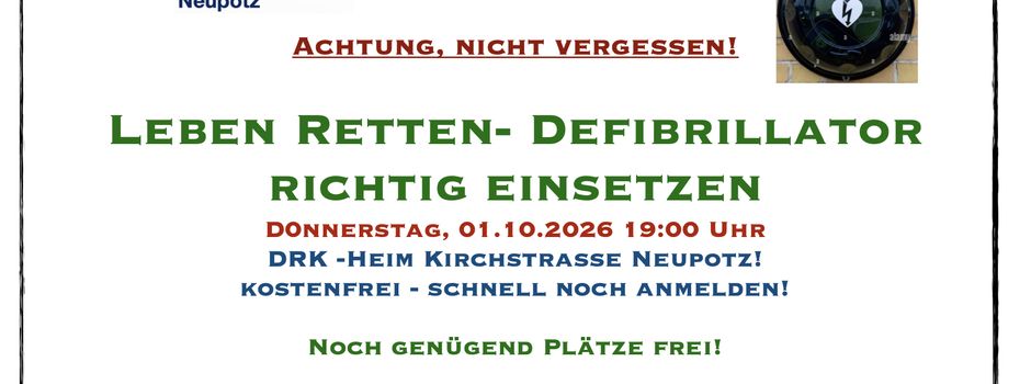 Leben Retten >> Defibrillator richtig einsetzen