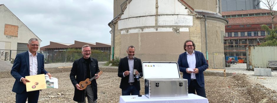 Grundstein für Musik-Zentrum am Gaswerk Augsburg ist gelegt