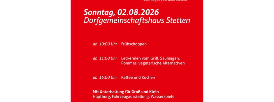🔥Feuerwehrfest in Stetten 🚒