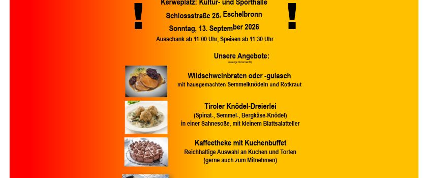 Kerwe-Speiseangebot