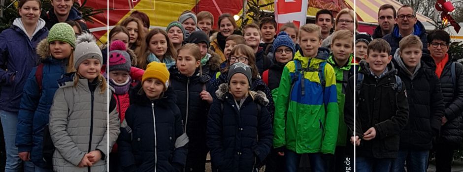 Sternsinger und Messdiener besuchen Weihnachtszirkus in Gelsenkirchen