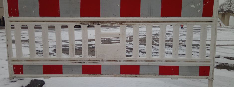 Vollsperrung der L 121, Pulspfordaer Straße in Zerbst