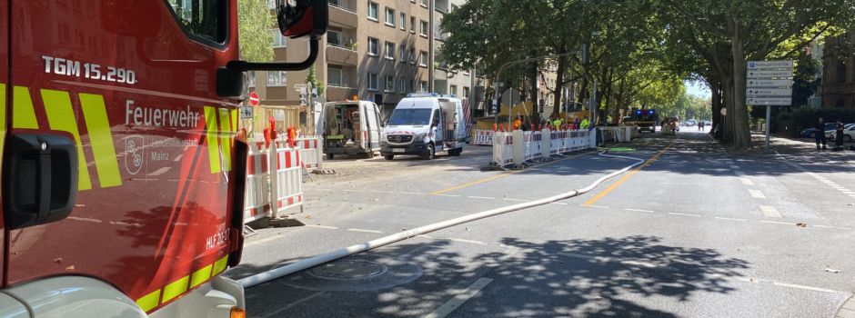 Gasleck in der Rheinallee sorgt für Vollsperrung