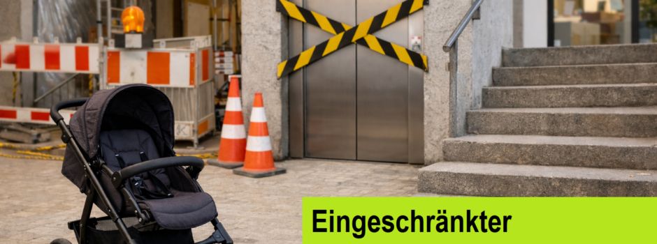 Eingeschränkter barrierefreier Zugang im Rathaus Siersburg